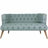 Ze10 Design West Monreo Loveseat Indigo Mavi İkili Koltuk