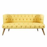 Ze10 West Monroe Loveseat Sarı İkili Koltuk