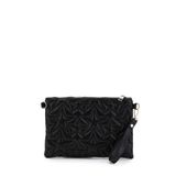 Zealous Yıldız desenli Gümüş Portföy & Clutch Çanta Çıkarabilir Bileklik Askılı 29x18 cm