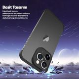Zebana Apple iPhone 11 Pro Max ile Uyumlu Kılıf Zebana Corner Pad (Kamera ve Köşe Koruyucu) Siyah