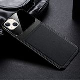 Zebana Apple iPhone 13 Mini Siyah Lens Deri Cep Telefonu Kılıfı
