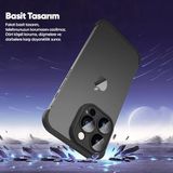 Zebana Apple iPhone 13 Pro Max ile Uyumlu Kılıf Zebana Corner Pad (Kamera ve Köşe Koruyucu) Siyah