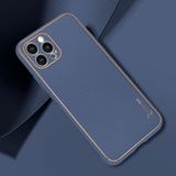 Zebana Apple iPhone 13 Pro Max Lacivert Gold Design Deri Kılıf
