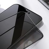 Zebana Apple iPhone 15 Pro Max ile Uyumlu Kılıf Zebana Darbeye Dayanıklı Anti Statik Hayalet Ekran Koruyucu Siyah