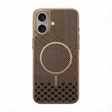 Zebana Apple iPhone 17 ile Uyumlu Kılıf Zebana Vionix M-Safe Silikon Kılıf Desert Titanyum