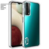 Zebana Huawei P Smart 2021 ile Uyumlu Kılıf Zebana Glint Silikon Kılıf Gri