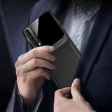Zebana Huawei P Smart 2021 ile Uyumlu Kılıf Zebana Lens Deri Kılıf Siyah