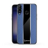 Zebana Huawei P30 Lite ile Uyumlu Kılıf Zebana Premium Deri Kılıf Mavi