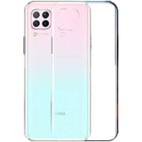 Zebana Huawei P40 Lite Uyumlu Kılıf Zebana Şeffaf Soft Silikon Kılıf Şeffaf