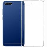 Zebana Huawei Y6 2018 ile Uyumlu Kılıf Zebana Şeffaf Soft Silikon Kılıf Şeffaf
