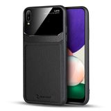 Zebana Huawei Y6 2019 ile Uyumlu Kılıf Zebana Lens Deri Kılıf Siyah