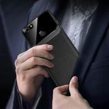 Zebana Huawei Y7 Prime 2018 ile Uyumlu Kılıf Zebana Lens Deri Kılıf Siyah