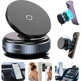 Zebana K009 Siyah 360 Derece Dönebilen Vakumlu Magnetik Telefon Tutucu