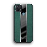 Zebana Oppo A15 ile Uyumlu Kılıf Zebana Premium Deri Kılıf Yeşil