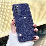 Zebana Oppo A16 ile Uyumlu Kılıf Zebana Işıltım Silikon Kılıf (Kamera Lens Korumalı) Derin Mor