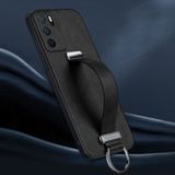 Zebana Oppo A16 Siyah Classic Deri Kılıf