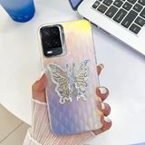 Zebana Oppo A54 ile Uyumlu Kılıf Zebana Standlı Kelebek Silikon Kılıf Desen 2