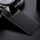 Zebana Oppo A55 ile Uyumlu Kılıf Zebana Lens Deri Kılıf Siyah