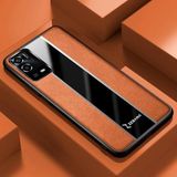 Zebana Oppo A55 ile Uyumlu Kılıf Zebana Premium Deri Kılıf Kahverengi