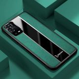 Zebana Oppo A55 ile Uyumlu Kılıf Zebana Premium Deri Kılıf Yeşil