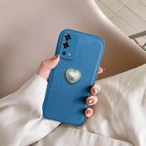 Zebana Oppo A55 ile Uyumlu Kılıf Zebana Velvix Silikon Kılıf Açık Mavi