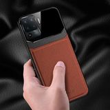 Zebana Oppo Reno 5 Lite ile Uyumlu Kılıf Zebana Lens Deri Kılıf Kahverengi