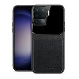 Zebana Oppo Reno 5 Lite ile Uyumlu Kılıf Zebana Lens Deri Kılıf Siyah
