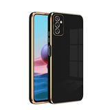 Zebana Samsung Galaxy A04S ile Uyumlu Kılıf Zebana Golden Silikon Kılıf Siyah