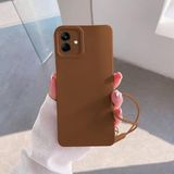 Zebana Samsung Galaxy A05 ile Uyumlu Kılıf Zebana Love Yumuşak Silikon Kılıf Kahverengi