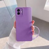 Zebana Samsung Galaxy A05 ile Uyumlu Kılıf Zebana Love Yumuşak Silikon Kılıf Lila