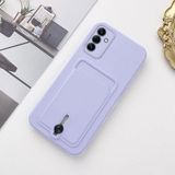 Zebana Samsung Galaxy A05S ile Uyumlu Kılıf Zebana Kartlıklı Sweet Yumuşak Silikon Kılıf Lila