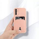 Zebana Samsung Galaxy A05S ile Uyumlu Kılıf Zebana Kartlıklı Sweet Yumuşak Silikon Kılıf Rose Gold