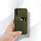 Zebana Samsung Galaxy A05S ile Uyumlu Kılıf Zebana Kartlıklı Sweet Yumuşak Silikon Kılıf Yeşil