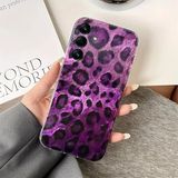 Zebana Samsung Galaxy A06 ile Uyumlu Kılıf Zebana Luxe Leopard Silikon Kılıf Mor
