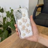 Zebana Samsung Galaxy A13 4G ile Uyumlu Kılıf Zebana Floral Silikon Kılıf Gold