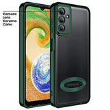 Zebana Samsung Galaxy A13 ile Uyumlu Kılıf Zebana Glint Silikon Kılıf Yeşil