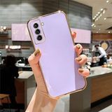 Zebana Samsung Galaxy A13 ile Uyumlu Kılıf Zebana Golden Silikon Kılıf Lila