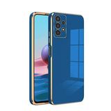 Zebana Samsung Galaxy A13 ile Uyumlu Kılıf Zebana Golden Silikon Kılıf Petrol Mavisi