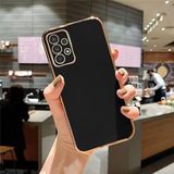 Zebana Samsung Galaxy A13 ile Uyumlu Kılıf Zebana Golden Silikon Kılıf Siyah