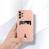 Zebana Samsung Galaxy A13 ile Uyumlu Kılıf Zebana Kartlıklı Sweet Yumuşak Silikon Kılıf Rose Gold