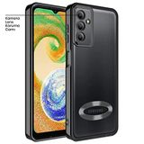 Zebana Samsung Galaxy A14 ile Uyumlu Kılıf Zebana Glint Silikon Kılıf Siyah