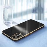 Zebana Samsung Galaxy A14 ile Uyumlu Kılıf Zebana Golden Silikon Kılıf Siyah