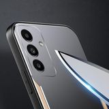Zebana Samsung Galaxy A14 ile Uyumlu Kılıf Zebana Metal Mitras Kılıf (Silikon Kenar) Gold