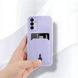 Zebana Samsung Galaxy A15 5G ile Uyumlu Kılıf Zebana Kartlıklı Sweet Yumuşak Silikon Kılıf Lila