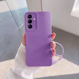 Zebana Samsung Galaxy A15 5G ile Uyumlu Kılıf Zebana Love Yumuşak Silikon Kılıf Lila