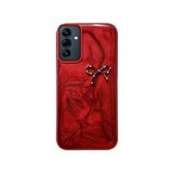 Zebana Samsung Galaxy A15 ile Uyumlu Kılıf Zebana Fionka Silikon Kılıf Kırmızı