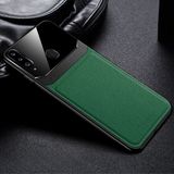 Zebana Samsung Galaxy A20S Kılıf Zebana Lens Deri Kılıf Yeşil