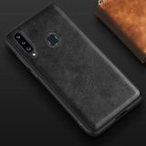 Zebana Samsung Galaxy A20S Siyah Lüx Deri Kılıf