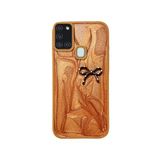 Zebana Samsung Galaxy A21s ile Uyumlu Kılıf Zebana Fionka Silikon Kılıf Kahverengi