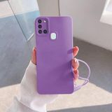 Zebana Samsung Galaxy A21s ile Uyumlu Kılıf Zebana Love Yumuşak Silikon Kılıf Lila